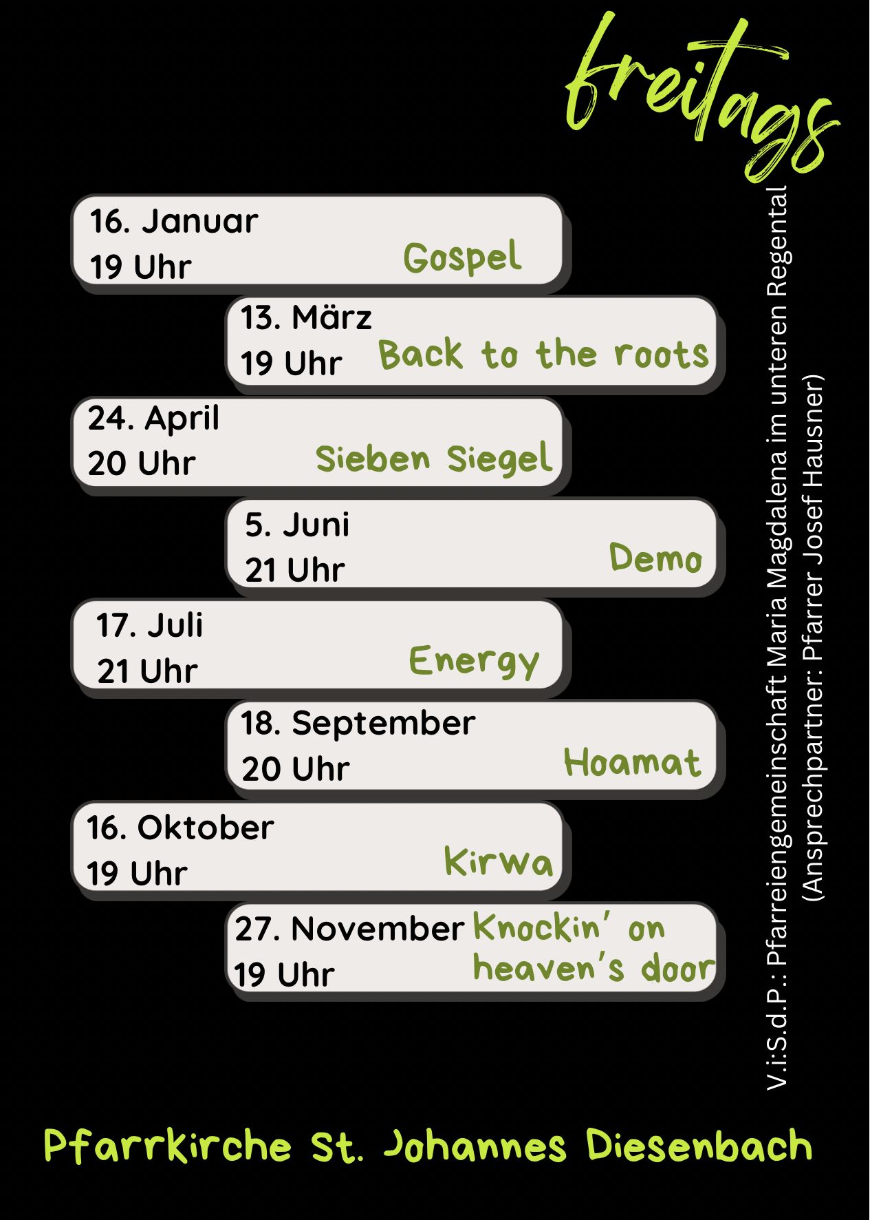 MAISL November 2026 - "Knockin‘ on heaven’s door"