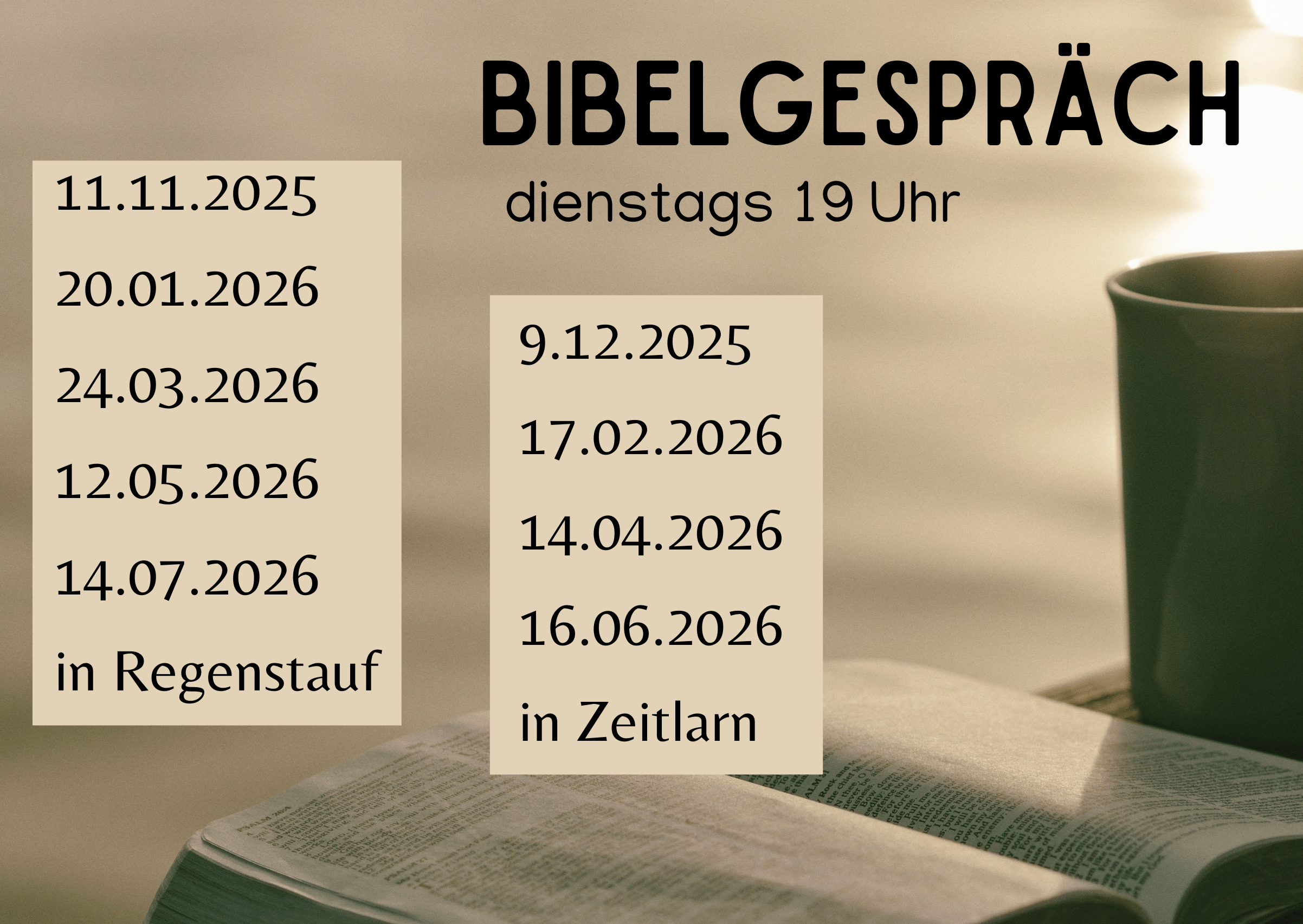 Bibelgespräch in Zeitlarn
