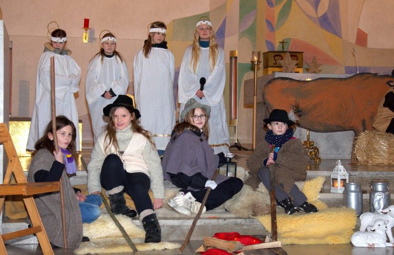 Impressionen vom Krippenspiel in Laub