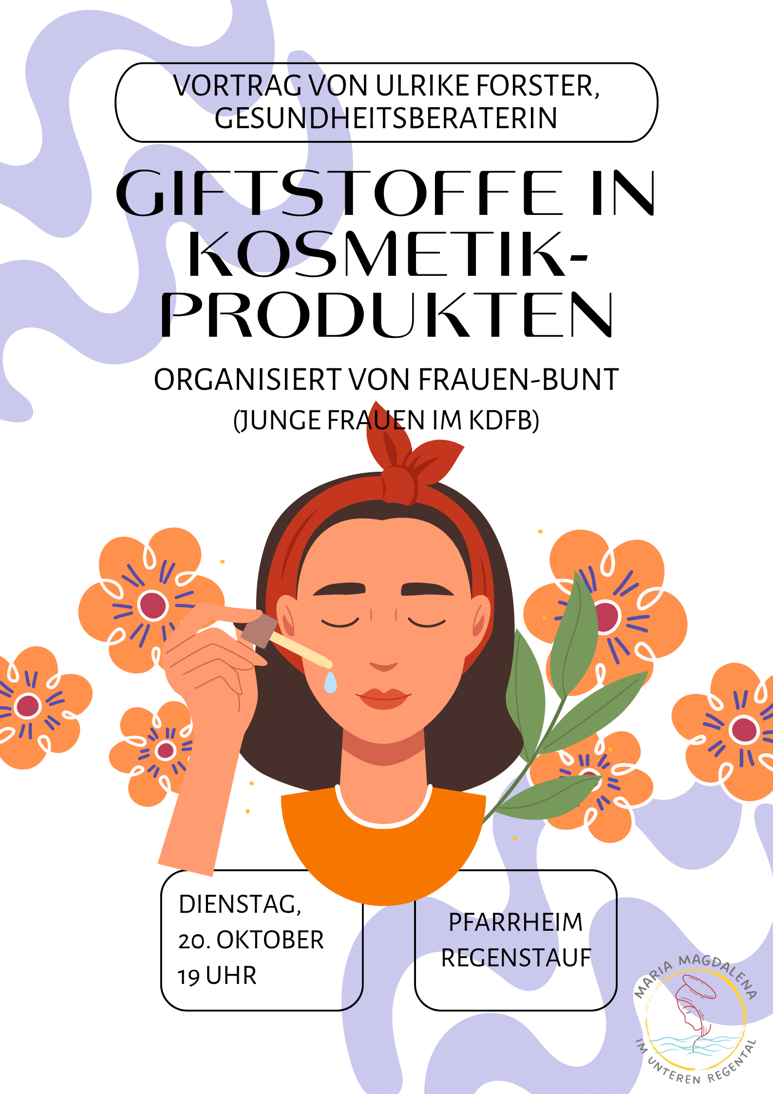 Frauenbund Regenstauf lädt ein zum Vortrag "Giftstoffe in Kosmetikprodukten"
